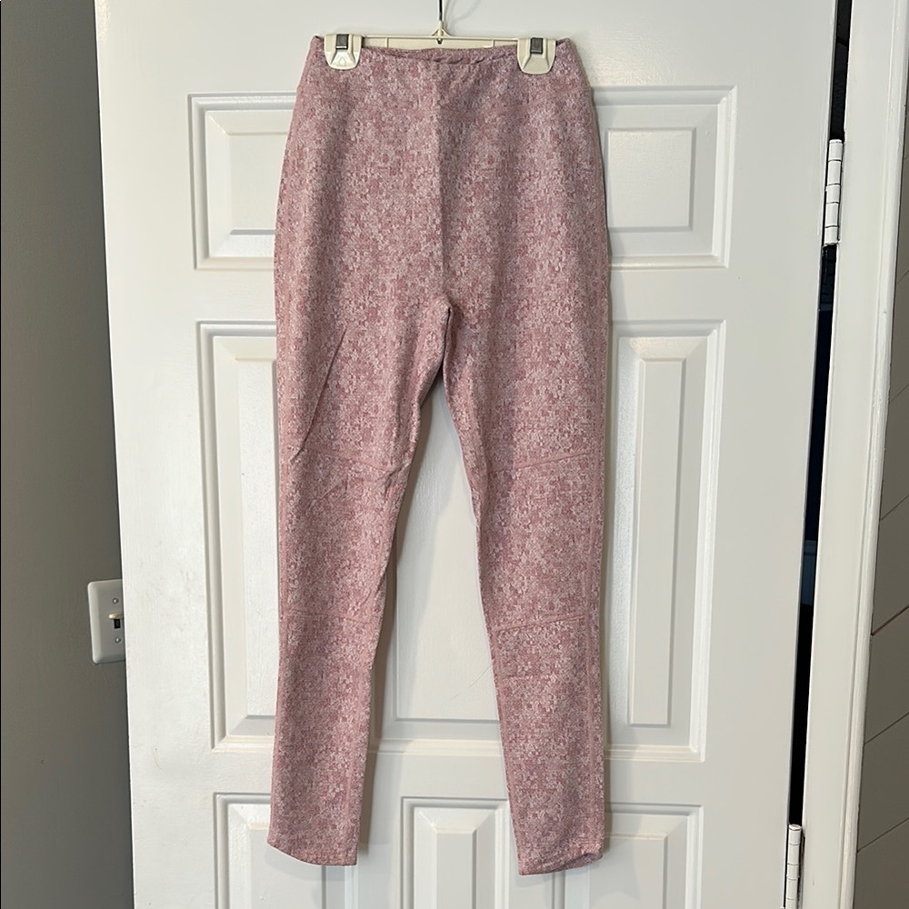 Gymshark Dusky Rose Marl Fleur Texture Leggings